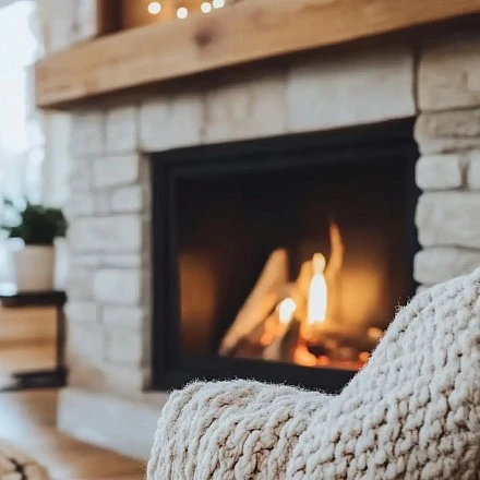 La cocina con chimenea La cocina con chimenea